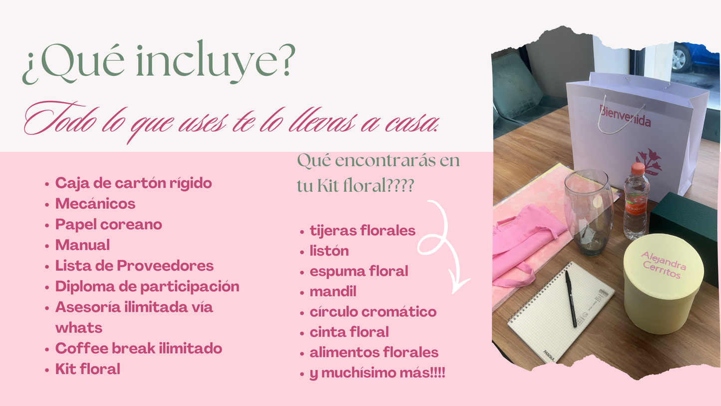 Workshop FlowerBox & FlowerBouquet + Envoltura Coreana