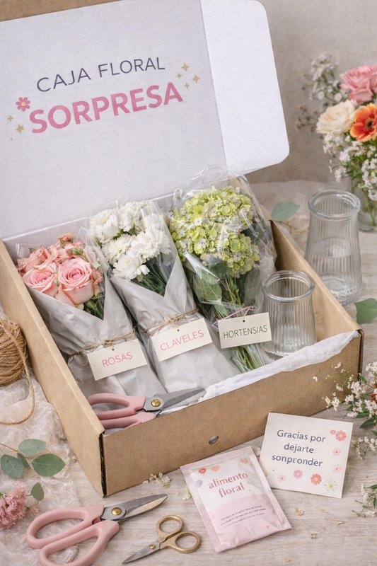 Caja floral sorpresa